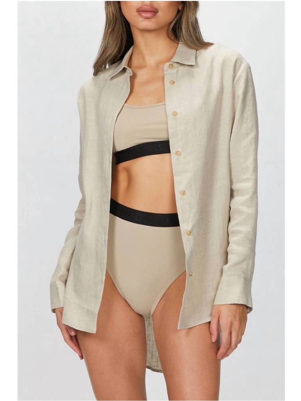 NWT Beth Richards Kim Bikini Bottom in Sand Size S